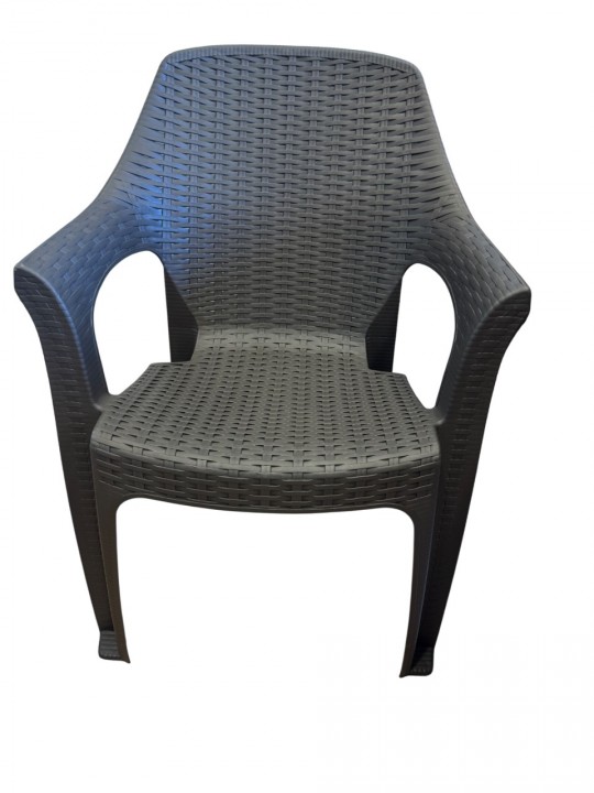 Καρέκλα Εξωτερικού Χώρου Πλαστική Κρόνος Καφέ 61x61x84,5 εκ. - 0153,3