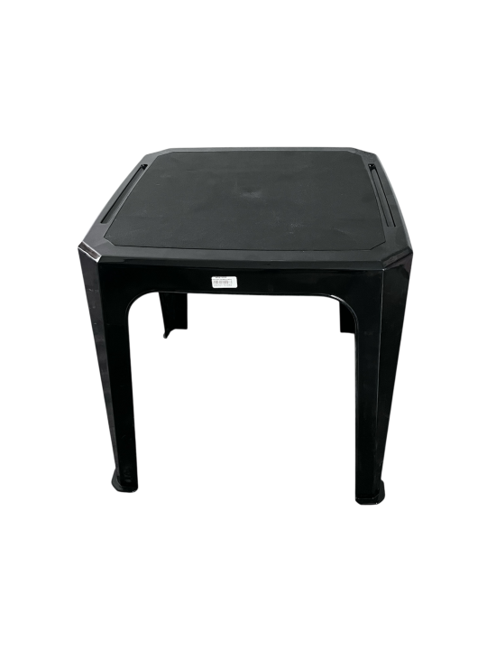 Πλαστικό Τραπέζι για Μικρούς Εξωτερικούς Χώρους Μαύρο 42x42x44εκ.