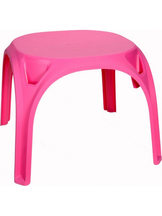 NEKTAR PLAST Τραπεζάκι Πλαστικό Ματ Ροζ 0191 --55εκ X 55εκ Χ Υ48εκ