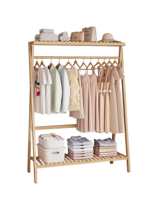 Κρεμάστρα-ράγα ρούχων ξύλινη Υ152x90x46εκ. - NEXT 35499------2