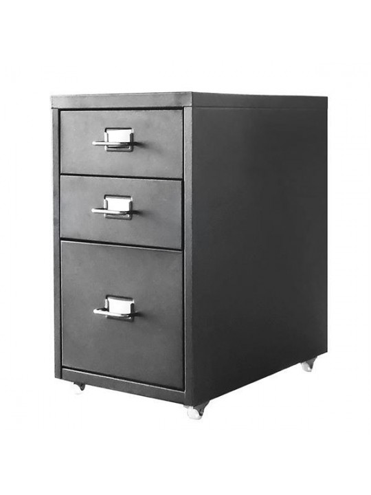 Nextdeco συρταριέρα μαύρη μεταλλική με 3 συρτάρια Υ48.6x28x41εκ. - 32812-09 Nextdeco συρταριέρα μαύρη μεταλλική με 3 συρτάρια Υ48.6x28x41εκ. - 32812-09