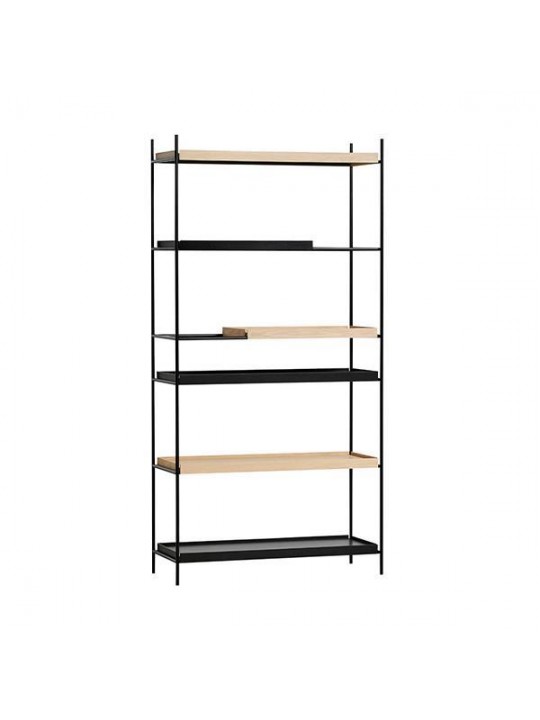 Nextdeco ραφιέρα με μέταλλο και ξύλο με 6 επίπεδα 100x40xΥ201εκ. - ΝΕΧΤ 16411------2