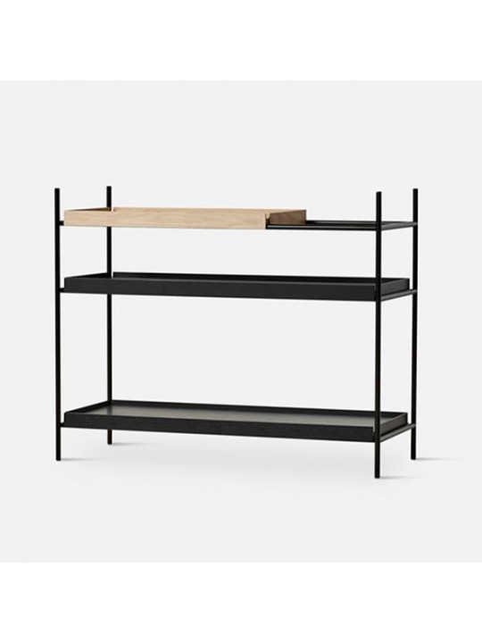 Nextdeco ραφιέρα με μέταλλο και ξύλο με 3 επίπεδα 100x40xΥ81εκ. - NEXT 16412------2