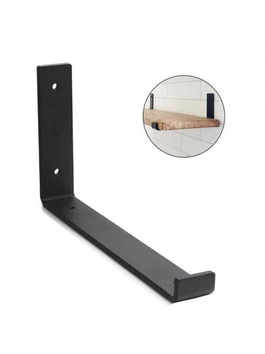 Γωνίες στήριξης ραφιού μεταλλικές μαύρες Υ11x3x25εκ. σετ 2τμχ - ΝΕΧΤ 35522------2