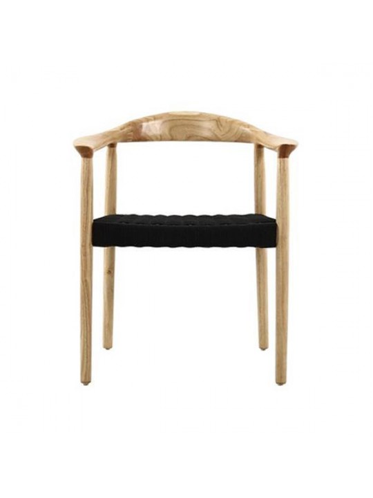 Ξύλινη καρέκλα 'Bisotto' από ξύλο οξιάς .'Εδρα μαύρη, 54x57xΥ75εκ -  32792-09---2