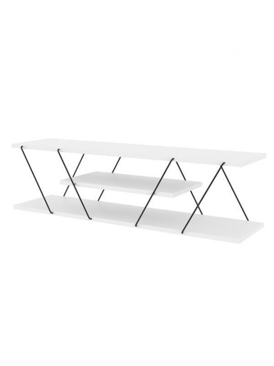 Έπιπλο τηλεόρασης λευκό 120x30xΥ33 εκ. - NEXT 32775-00---2