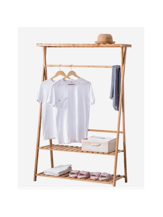 Κρεμάστρα-ράγα ρούχων ξύλινη Υ160x80x42εκ. - NEXT 35439------2