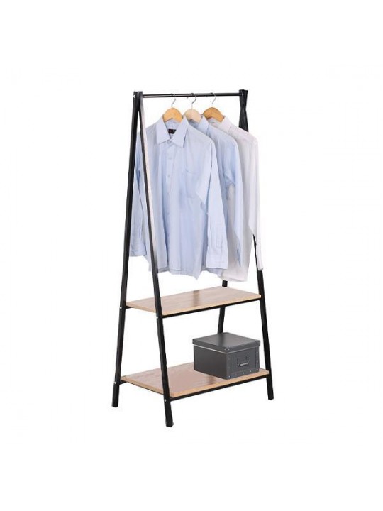 Κρεμάστρα-ράγα ρούχων με μέταλλο και ξύλο Υ150x64x40εκ. - nextdeco 18863------2