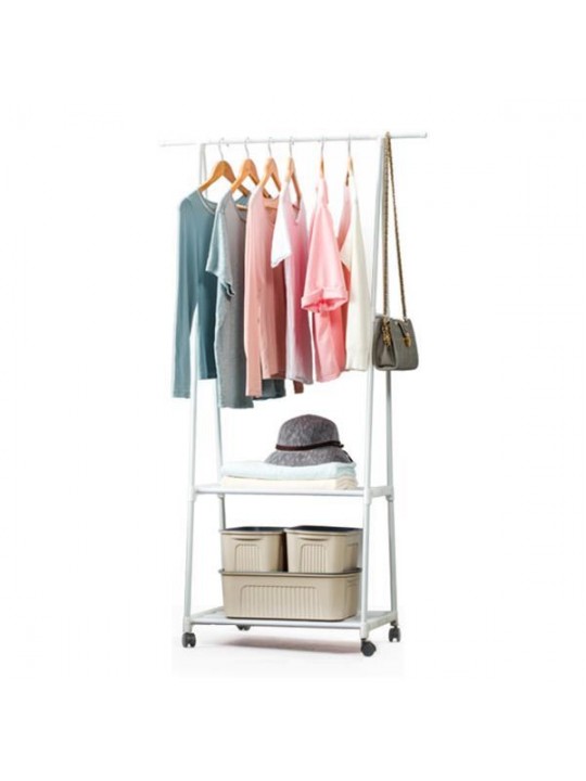 Κρεμάστρα-ράγα ρούχων πλαστική λευκή Υ160x55x42εκ. - NEXT 35983-00---2
