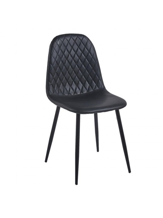 Καρέκλα μεταλλική Nextdeco Lina μαύρη Υ84x43x40εκ - NEXT 35803-09---2