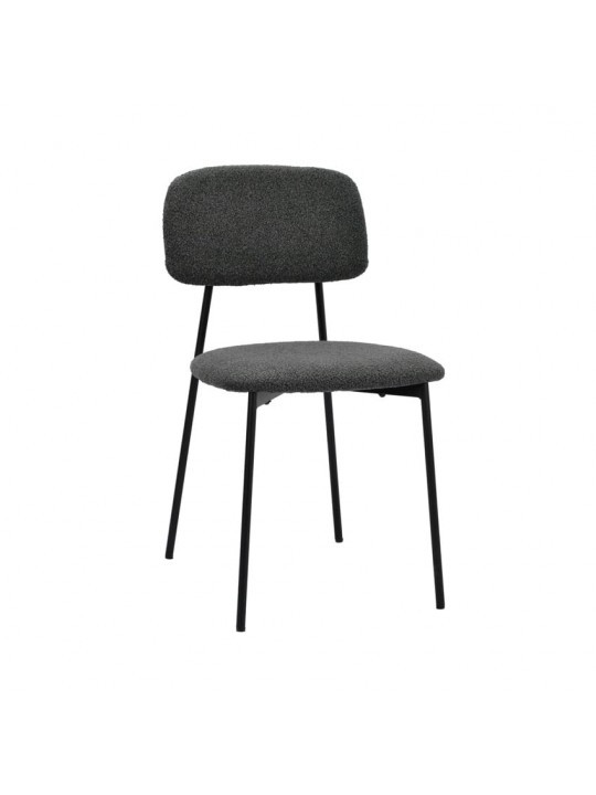 Καρέκλα μεταλλική Nextdeco Rosa σκούρο γκρι Υ81x47x52εκ. - nextdeco 32737-09---2