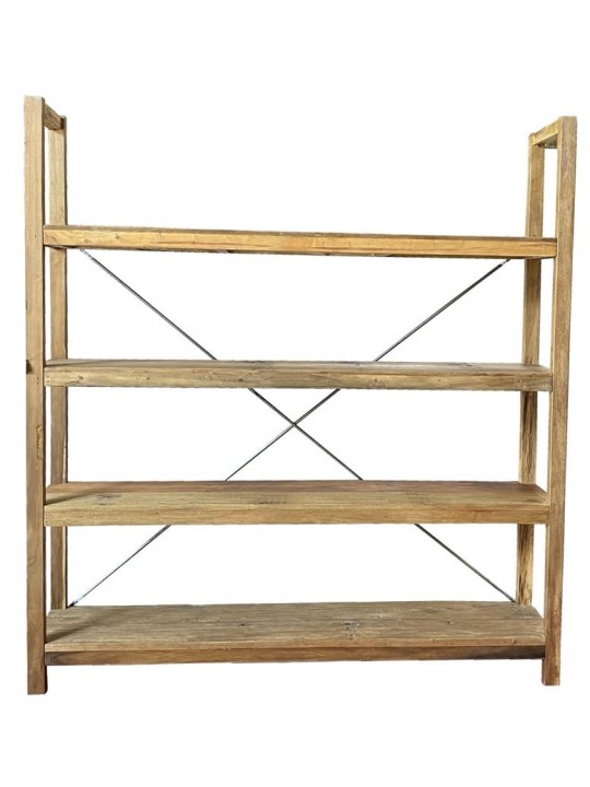 Βιβλιοθήκη Nextdeco από ξύλο teak - mahoni Υ200xM185xΠ39εκ - nextdeco 35407------2