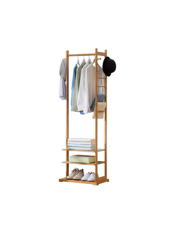 Κρεμάστρα ράγα οργάνωσης ρούχων bamboo Υ176x58x35εκ. - NEXT 36105------2