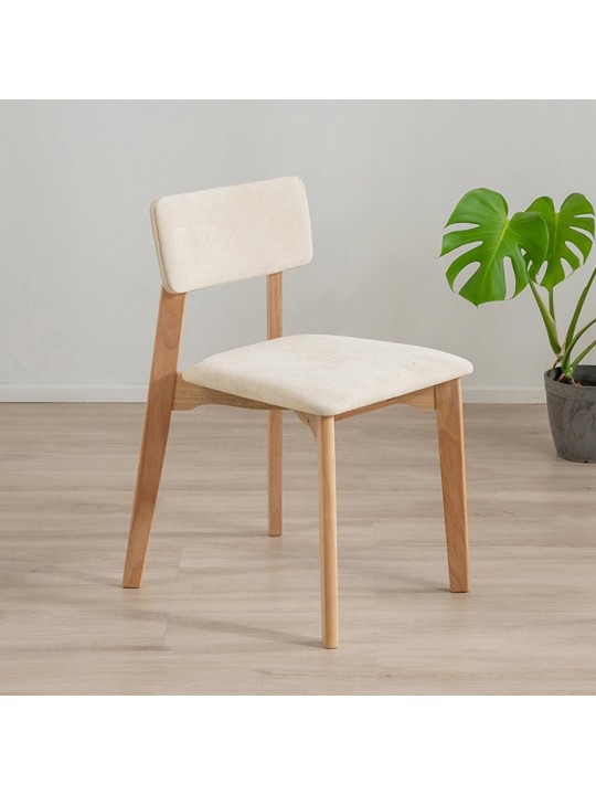 Καρέκλα τραπεζαρίας Nextdeco Natural λευκή Y77x44x52εκ. -  11707-00