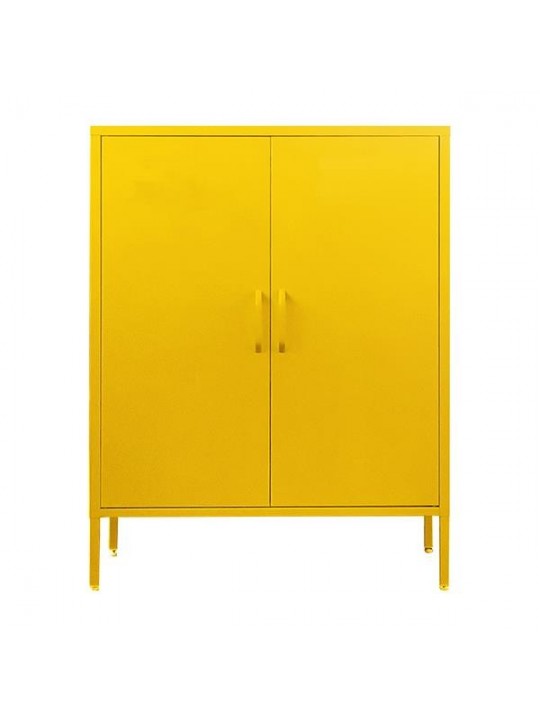 Ντουλάπα μεταλλική Nextdeco δίφυλλη κίτρινη Υ102x80x40εκ. - nextdeco 32807-01---2