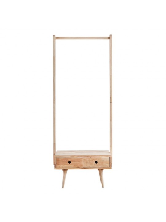 Κρεμάστρα ρούχων Nextdeco Natural μασίφ ξύλο Υ165,5x65x40εκ. -  11722