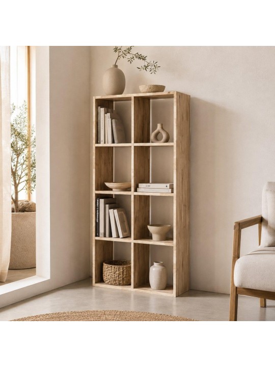 Ραφιέρα Nextdeco Natural μασίφ ξύλο Υ145×73,4×30εκ. -  11740