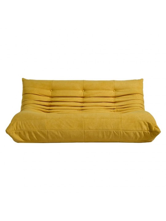 Compressed Nextdeco καναπές τριθέσιος Togo κίτρινος Υ70x174x102εκ. - NEXT 36341-01
