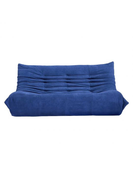 Compressed Nextdeco καναπές τριθέσιος Togo μπλε Υ70x174x102εκ. - NEXT 36341-03