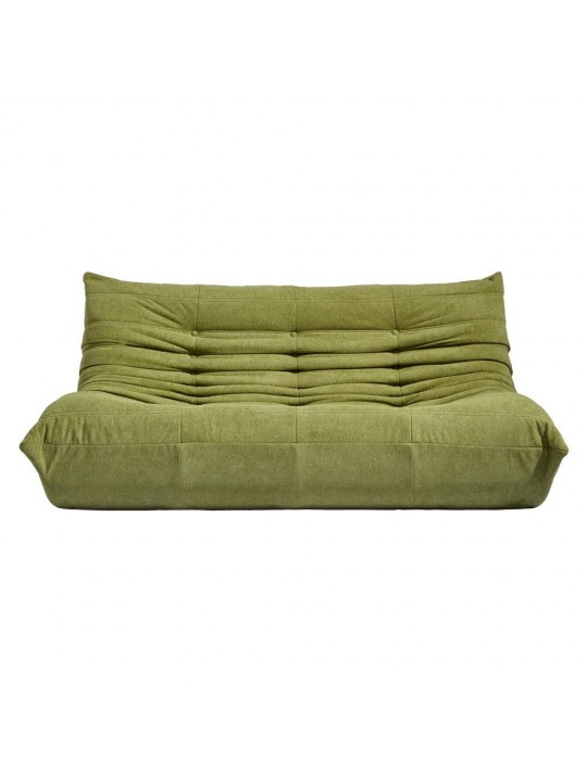 Compressed Nextdeco καναπές τριθέσιος Togo χακί Υ70x174x102εκ. - NEXT 36341-05