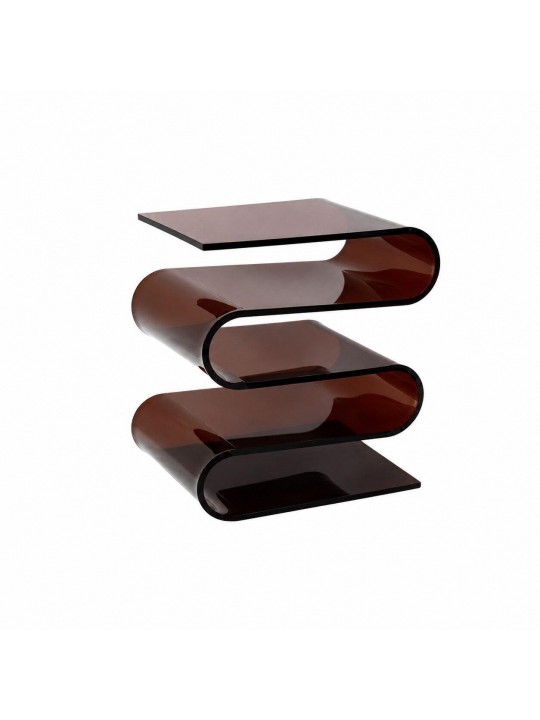 Τραπεζάκι - Κομοδίνο Nextdeco S Shape ακρυλικό καφέ Υ43x34x30εκ. - NEXT 36417-07
