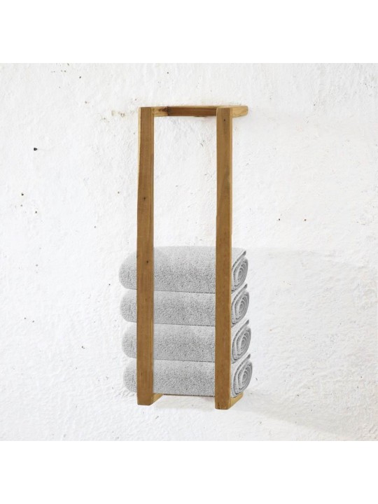 Κρεμάστρα πετσετών Nextdeco μασίφ ξύλο teak Υ65×20×15εκ. - nextdeco 36501