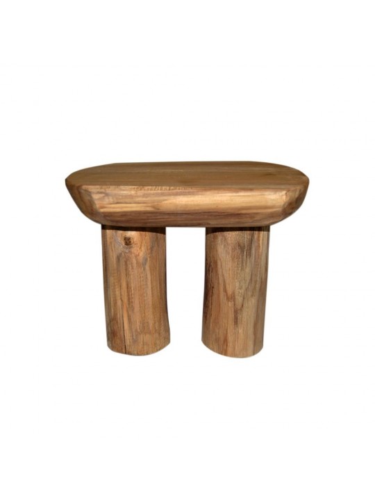 Σκαμπό διακοσμητικό Nextdeco μασίφ ξύλο teak Υ23×28×22εκ. - nextdeco 36508