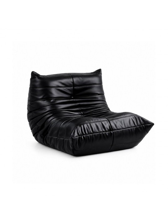 Πολυθρόνα Nextdeco Togo eco leather μαύρη Υ70x97x85εκ. - NEXT 36565-09