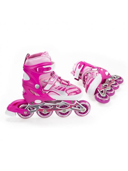 Αυξομειούμενα Πατίνια Roller NJ 1828 A INLINE SKATES NILS EXTREME ΡΟΖ-LARGE (39-42) - 16-00-036