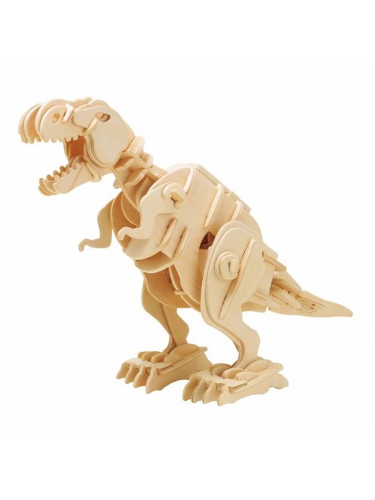 ROBOTIME WALKING T-REX Ξύλινο Μηχανικό Puzzle με Αισθητήρα Ήχου - RBT D210