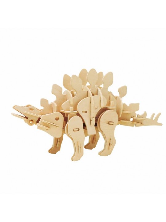 ROBOTIME MINI STEGOSAURUS D440 Ξύλινο Μηχανικό Puzzle με Αισθητήρα Ήχου - RBT D440