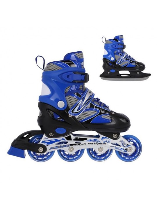 Αυξομειούμενα Roller NH18366 2 ΣΕ 1 Μπλε Large(39-42) IN-LINE SKATES/HOCKEY ICE SKATES - 16-21-023