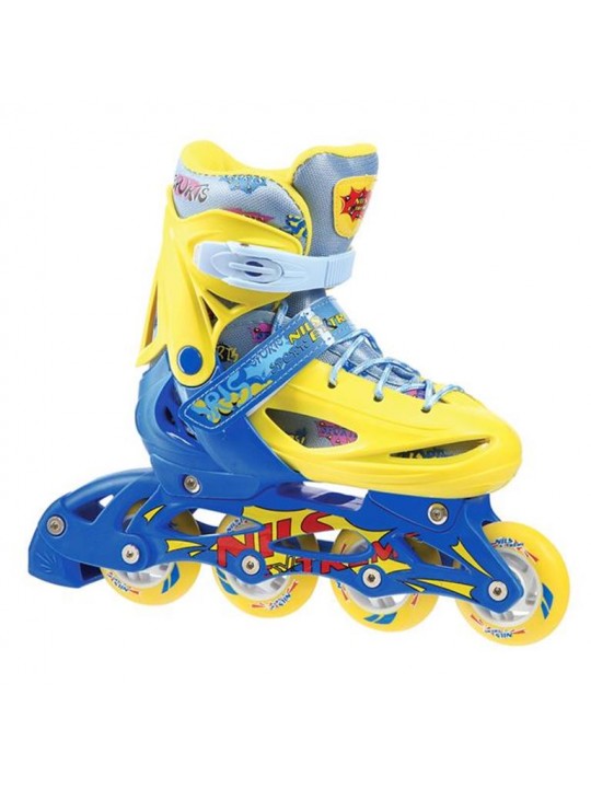 Αυξ. Πατίνια Roller NH 1105 ΣΕΤ 3 ΣΕ 1 INLINE SKATES NILS EXTREME ΚΙΤΡΙΝΟ/ΜΠΛΕ MEDIUM(35-38) - 16-23-002