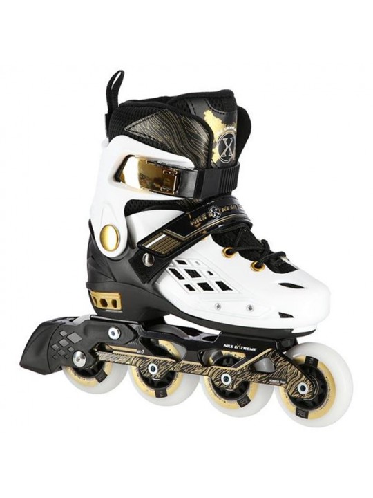 Αυξομειούμενα Πατίνια Roller NA 20004 Άσπρο IN-LINE SKATES NILS EXTREME Small (30-33) - 16-01-160