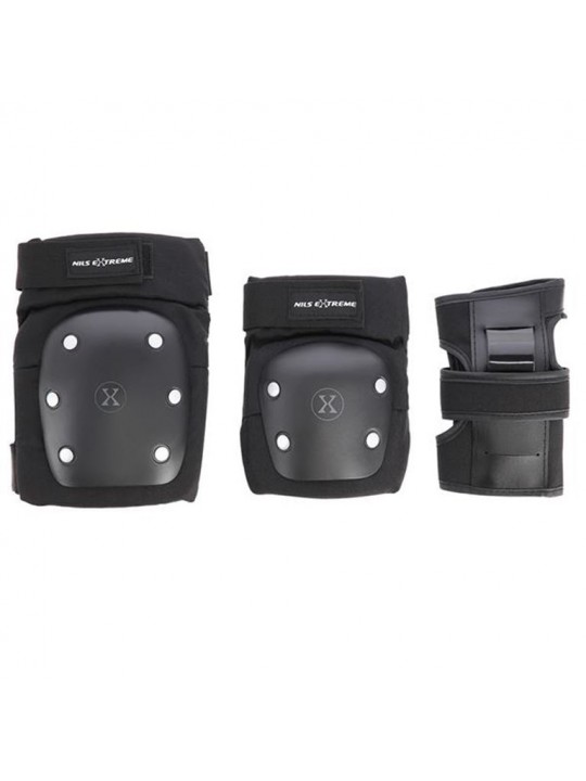 Προστατευτικά SET NILS EXREME H709 SIZE Large Μαύρο/Ασημί - 16-60-131