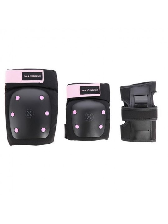 Προστατευτικά SET NILS EXREME H709 SIZE Medium Μαύρο/Μωβ - 16-60-133