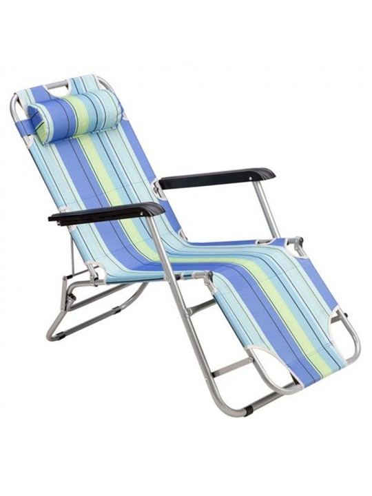 Ξαπλώστρα - Πολυθρόνα NC3024 Μπλε SUN LOUNGER NILS CAMP - 15-03-250