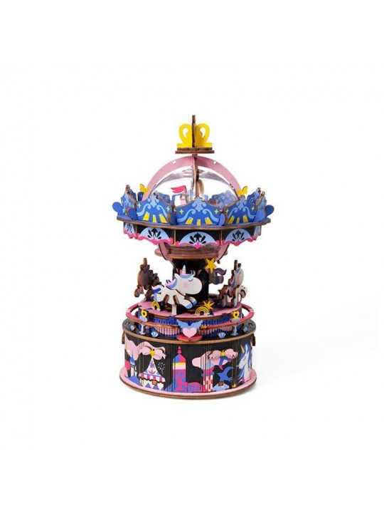 Rolife Starry Night AM44 Merry-go-round DIY Music Box - RBT AM44