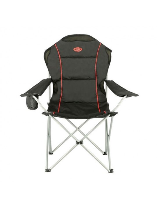 Nils Camp Καρέκλα Παραλίας NC3080 Μαύρη/Κόκκινη - 15-03-206
