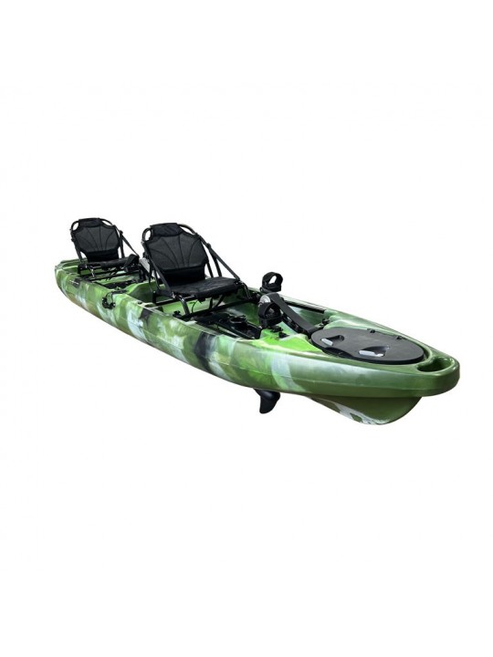 Professional Double Fishing Kayak - Επαγγελματικό Διπλό Kαγιάκ Ψαρέματος Ποδηλατικό GOBO Dofine V - 0100-0308ARMY