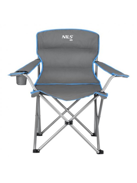 NILS CAMP Καρέκλα Παραλίας NC3079 Γκρι/Μπλε - 15-03-279