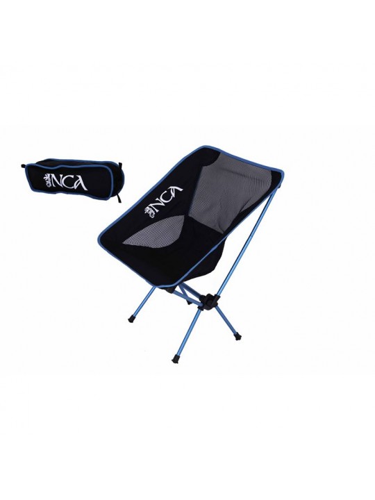 Καρέκλα Παραλίας Αλουμινίου INCA Μαύρο/Μπλε - YYL-YF1-BB