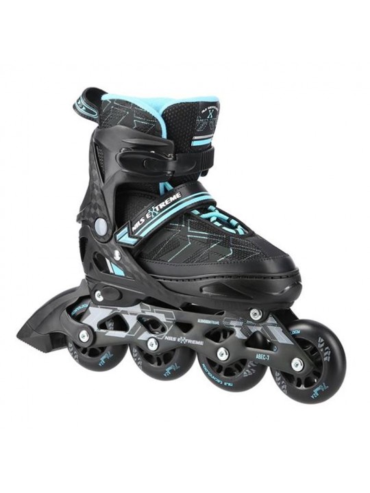 Αυξομειούμενα Πατίνια Roller NA 11002 Μαύρο/Μπλε IN-LINE SKATES NILS EXTREME Large(39-42) - 16-01-105