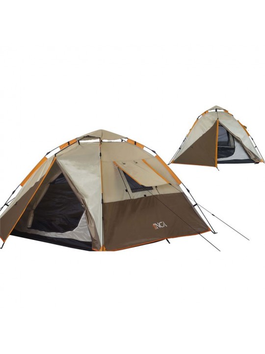 Σκηνή Camping 3-4 Ατόμων INCA Terra Καφέ - 0600-003-7