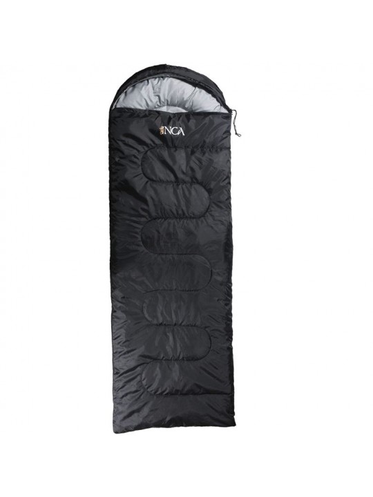 Υπνόσακος INCA Cozy με μαξιλάρι  Μαύρο 220χ75cm - 0600-101-8