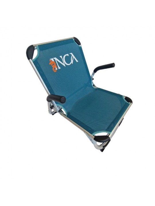 Καρέκλα Παραλίας Αλουμινίου INCA Textilene 2x1 Μπλε KING SIZE 58x63x62cm - 0700-001-1