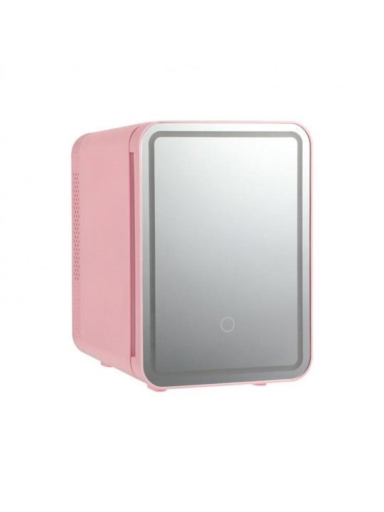 Mini Ψυγείο Καλλυντικών Ροζ 4 ltr με καθρέφτη  LED φωτισμό - JYD-4-11L