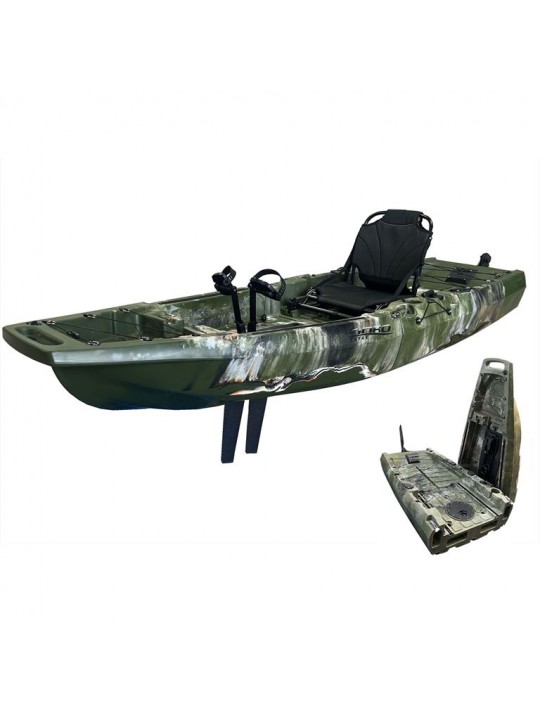 Καγιακ Διαιρούμενο GOBO Splice SOT Πράσινο Ποδηλατικό KICK UP FINS Ενός Ατόμου - 0100-0312ARMY