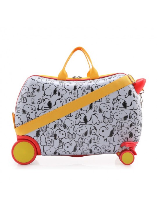 Παιδική Βαλίτσα Zoolittle trunky Snoopy Ασπρη/Μαυρη με ύψος 31cm - ZOO-792-001