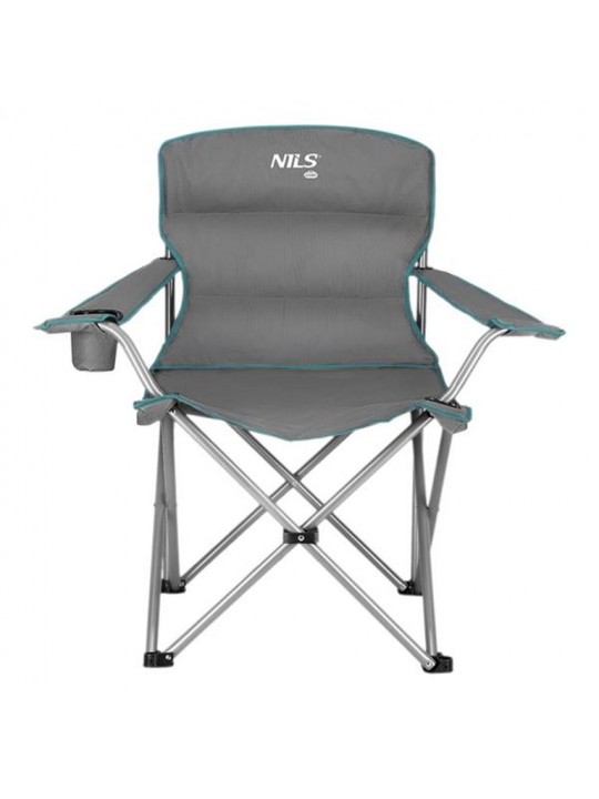 NILS CAMP Καρέκλα Παραλίας NC3079 Γκρι/Πράσινη - 15-03-278